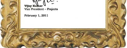 Certificate of Appreciation